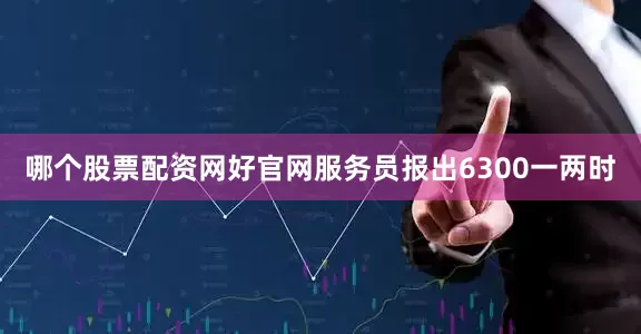 哪个股票配资网好官网服务员报出6300一两时